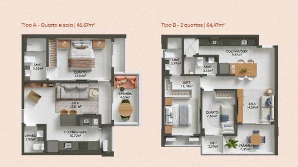 Apartamento, 1 quarto, 46 m² - Foto 12