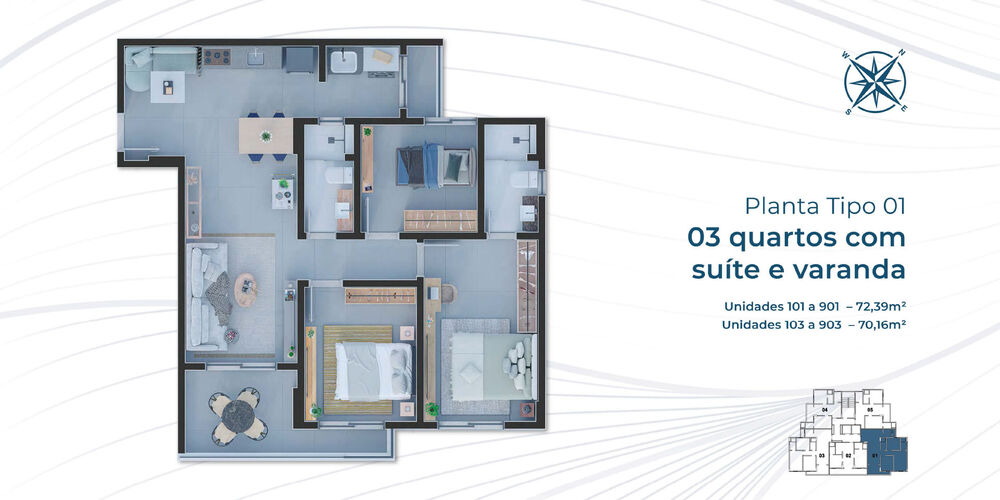 Apartamento, 2 quartos, 49 m² - Foto 15