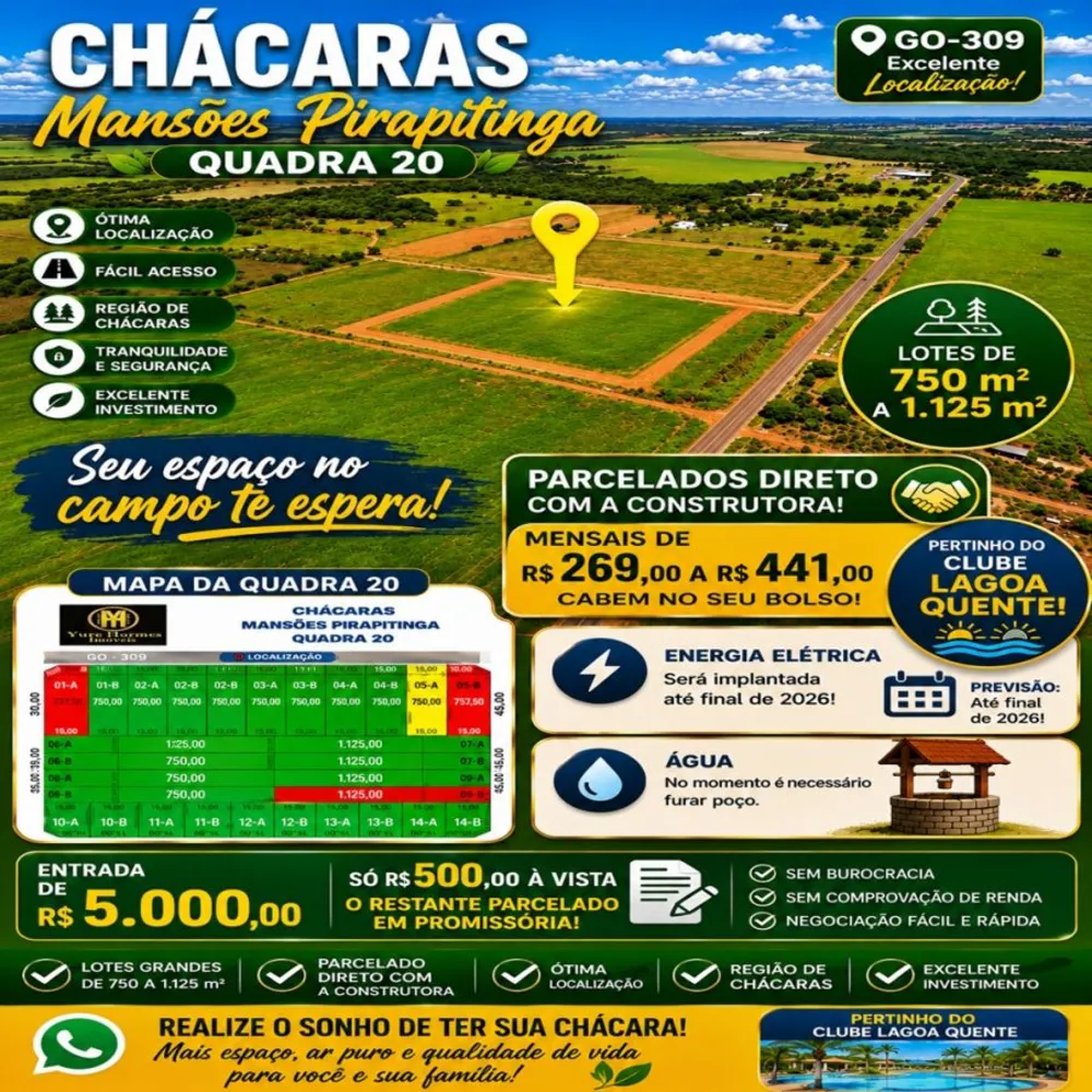 Chácara, 1 quarto, 750 m² - Foto 1