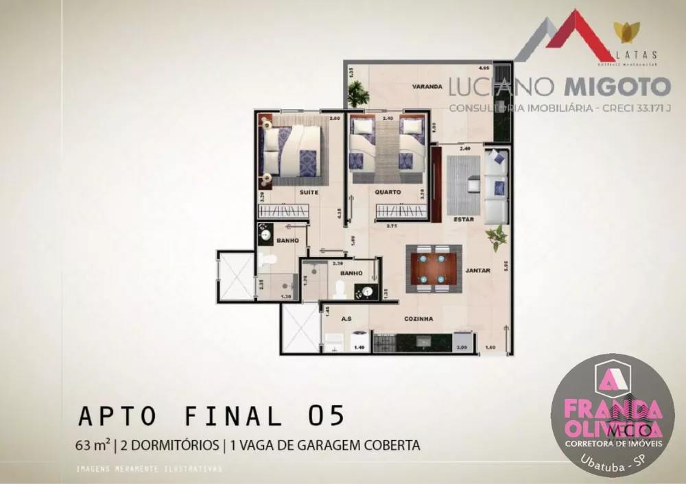 Apartamento à venda com 2 quartos, 90m² - Foto 8