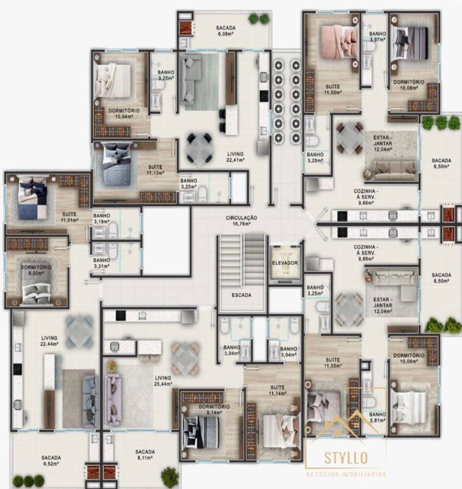 Apartamento, 2 quartos, 240 m² - Foto 4