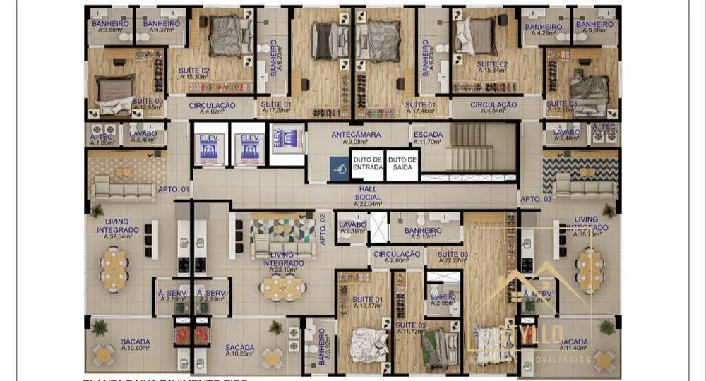 Apartamento, 3 quartos, 135 m² - Foto 12