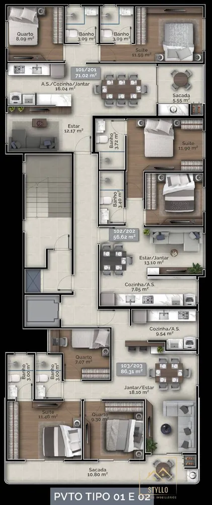 Apartamento, 2 quartos, 58 m² - Foto 13