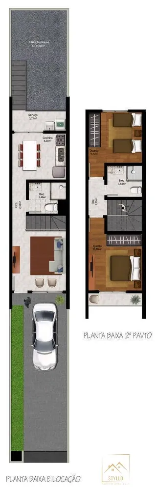 Sobrado, 2 quartos, 78 m² - Foto 9