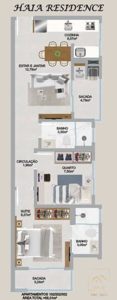 Apartamento, 2 quartos, 58 m² - Foto 12