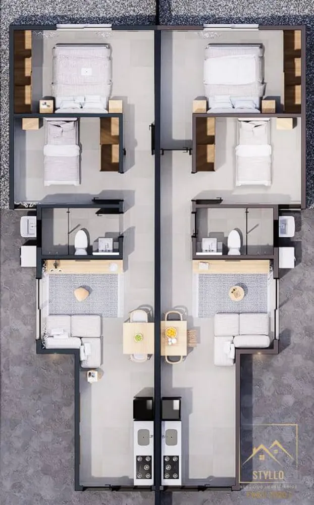 Casa, 2 quartos, 49 m² - Foto 12