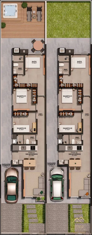Casa, 3 quartos, 90 m² - Foto 11