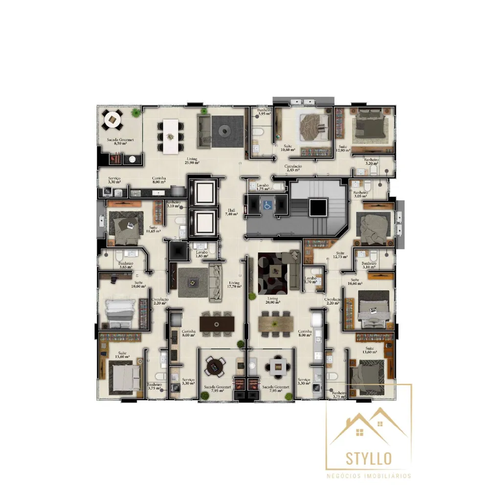 Apartamento, 3 quartos, 101 m² - Foto 9