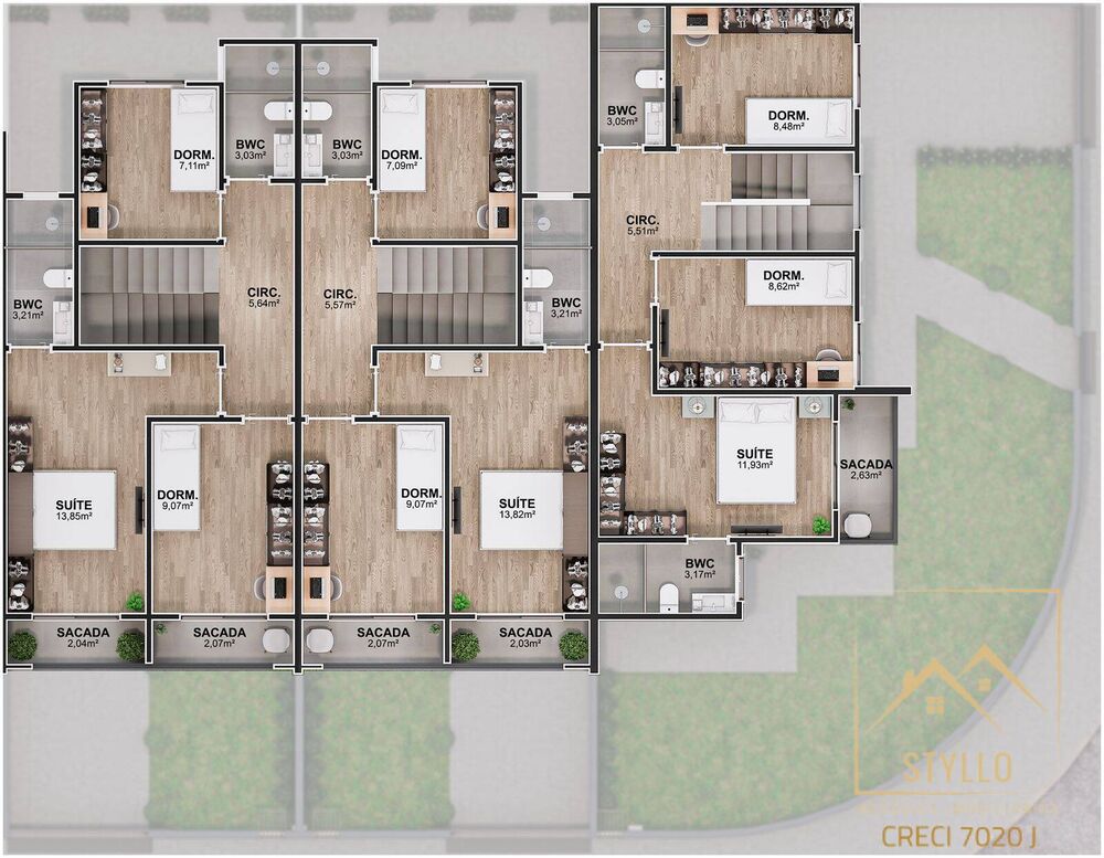 Sobrado, 3 quartos, 110 m² - Foto 8