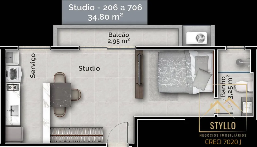 Apartamento, 2 quartos, 59 m² - Foto 4