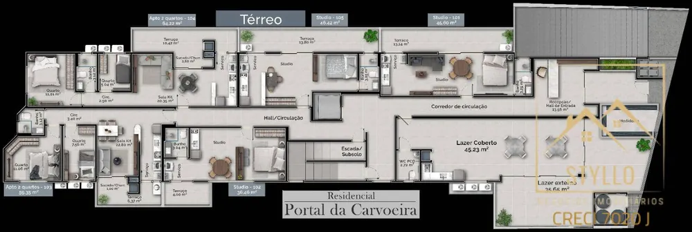Apartamento, 2 quartos, 59 m² - Foto 3