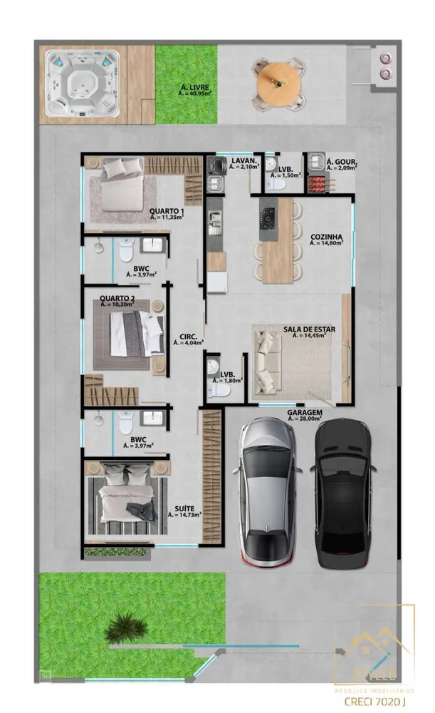 Casa, 3 quartos, 125 m² - Foto 12