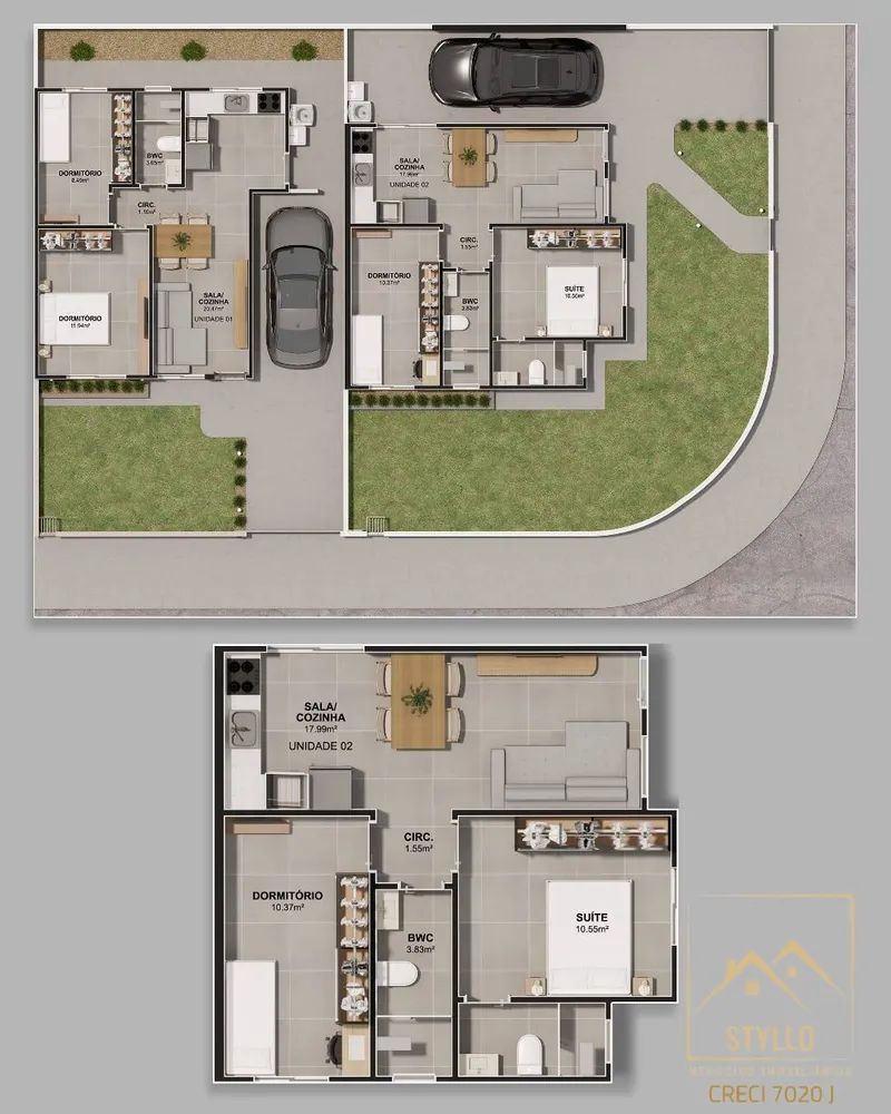 Casa, 2 quartos, 52 m² - Foto 7