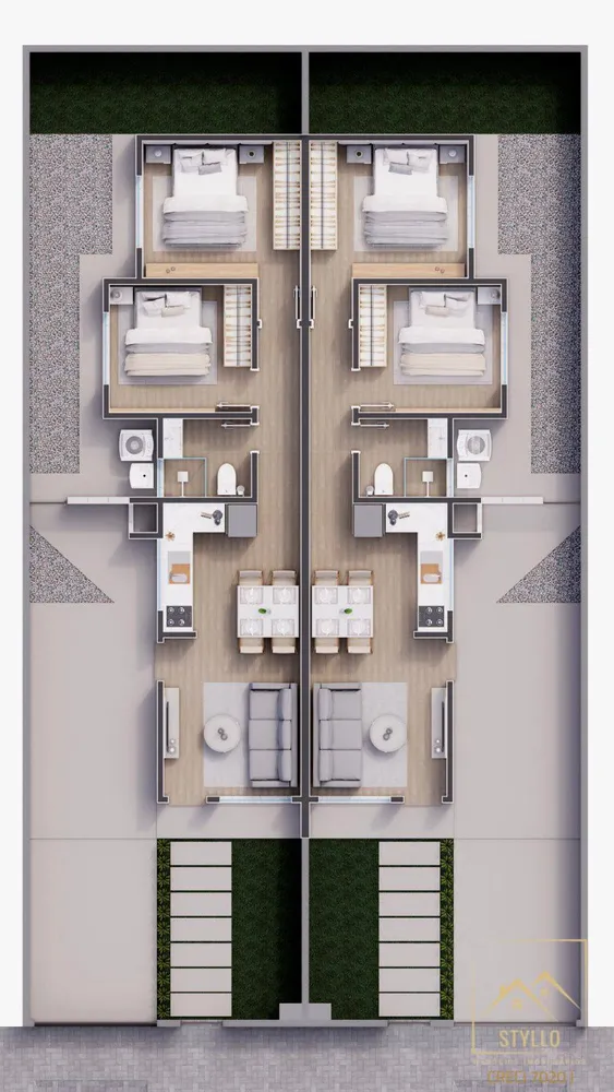 Casa, 2 quartos, 51 m² - Foto 12