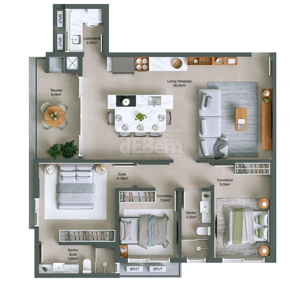 Apartamento, 3 quartos, 100 m² - Foto 6