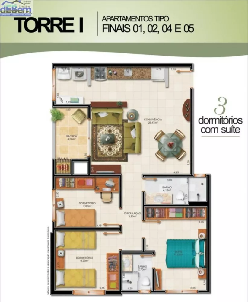 Apartamento, 3 quartos, 86 m² - Foto 3