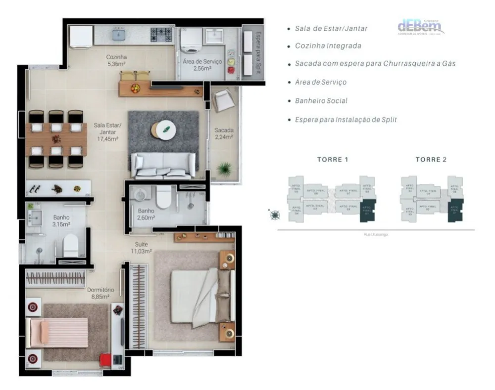 Apartamento, 2 quartos, 66 m² - Foto 9