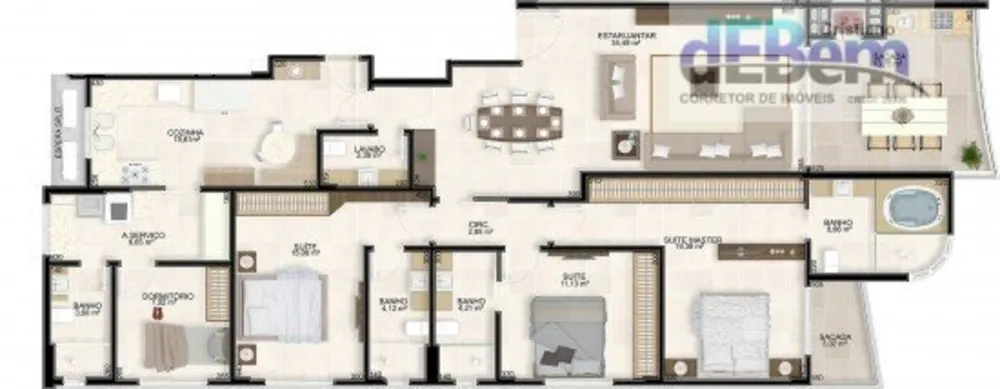 Apartamento, 3 quartos, 172 m² - Foto 5