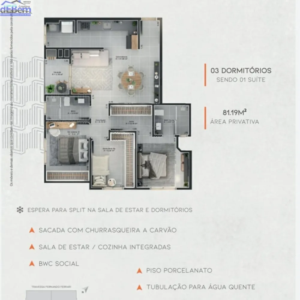 Apartamento, 3 quartos, 81 m² - Foto 9