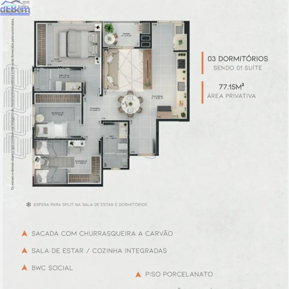 Apartamento, 3 quartos, 81 m² - Foto 5