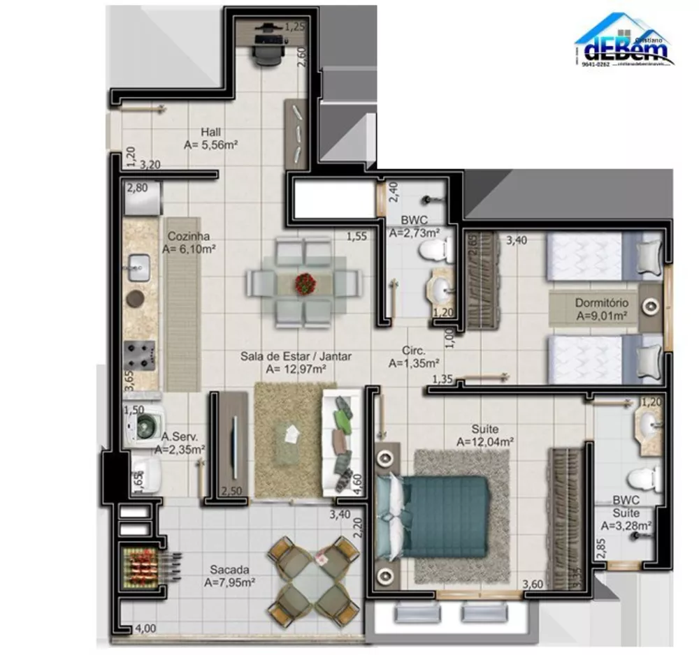 Apartamento, 2 quartos, 65 m² - Foto 4