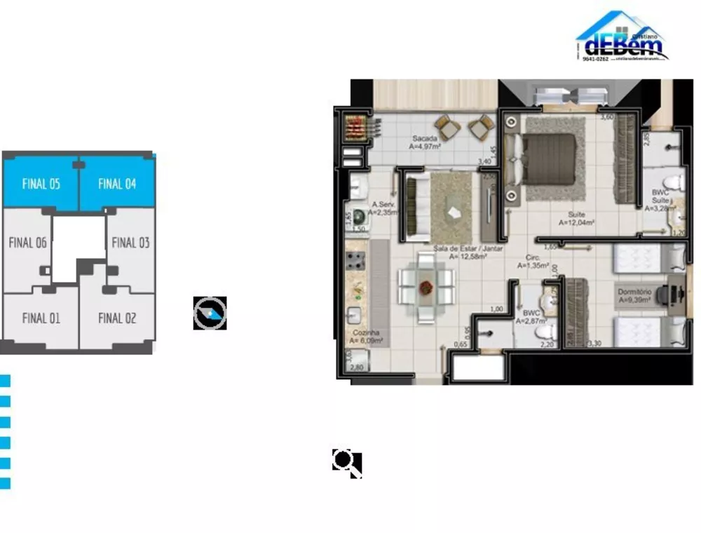 Apartamento, 2 quartos, 65 m² - Foto 2