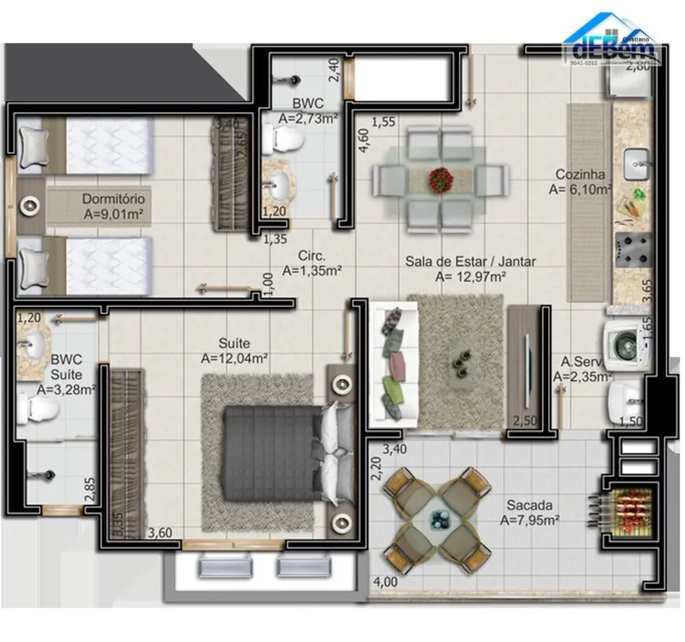 Apartamento, 2 quartos, 65 m² - Foto 5