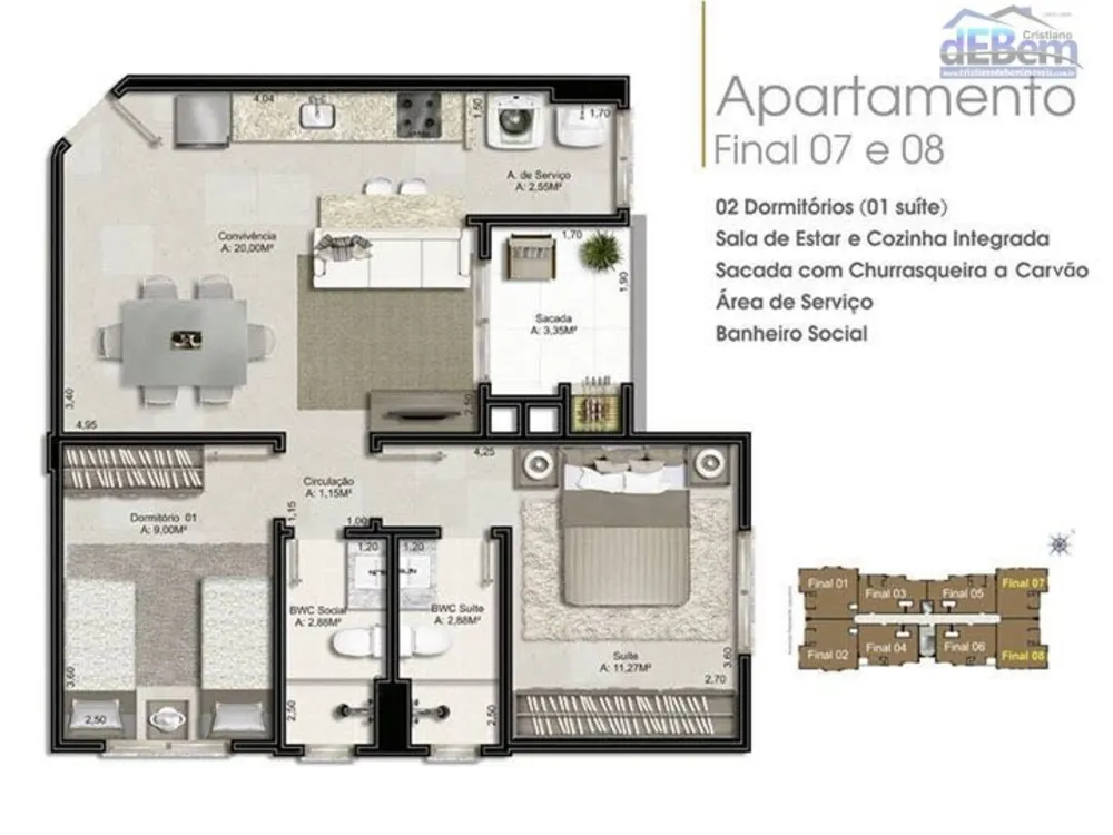 Apartamento, 3 quartos, 80 m² - Foto 9