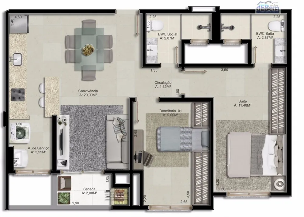 Apartamento, 3 quartos, 80 m² - Foto 13