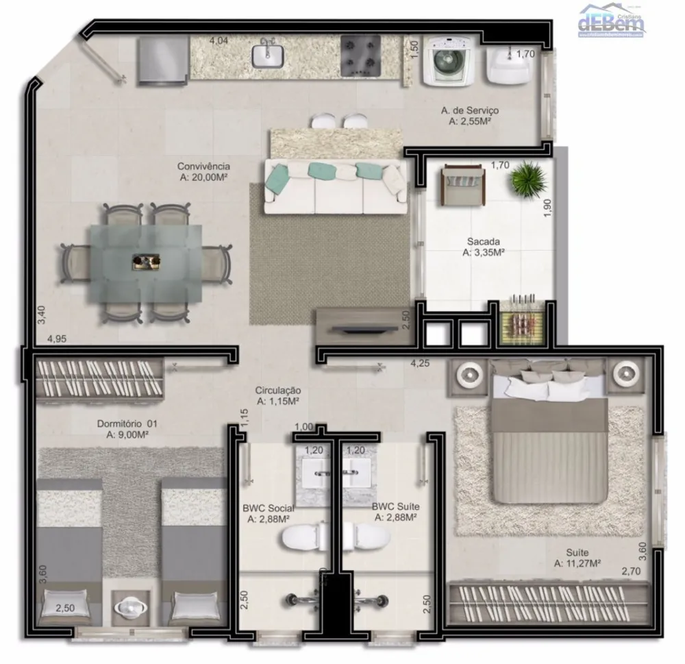 Apartamento, 3 quartos, 80 m² - Foto 11