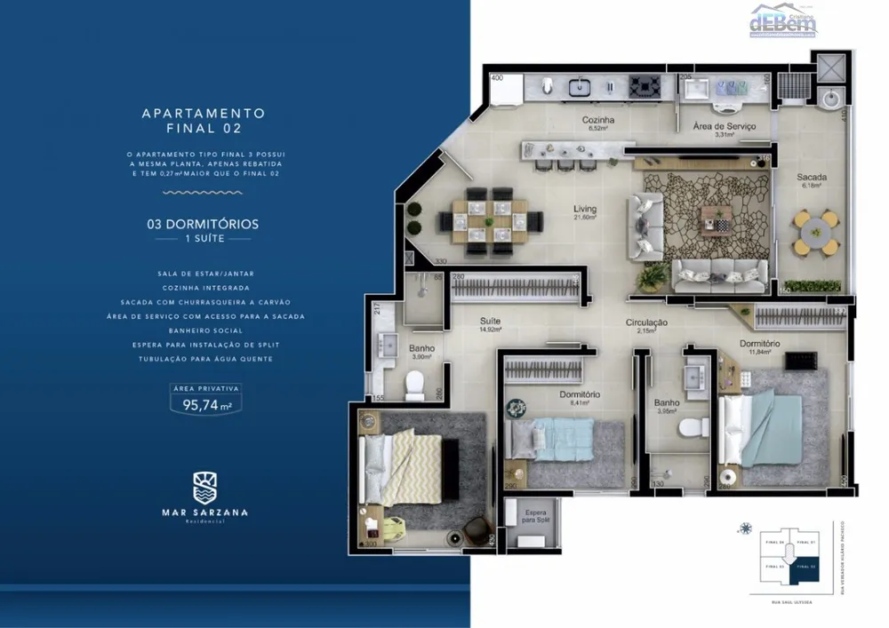 Apartamento, 3 quartos, 96 m² - Foto 5