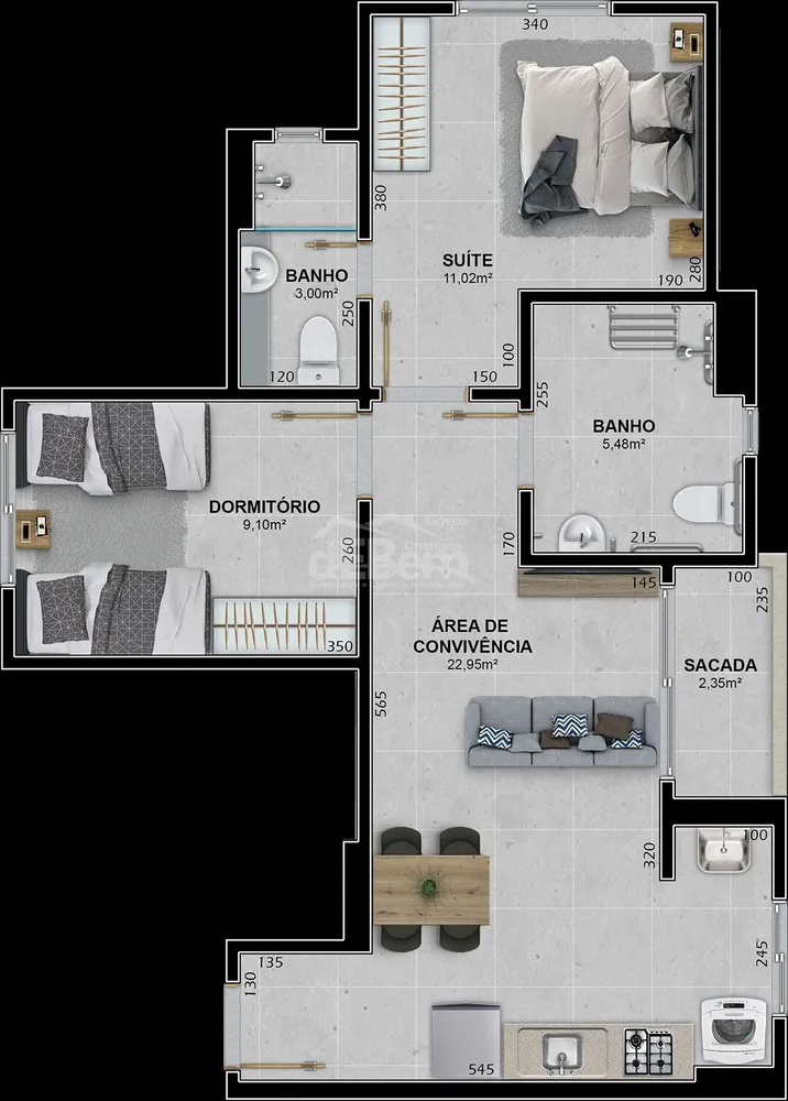 Apartamento, 2 quartos, 62 m² - Foto 7