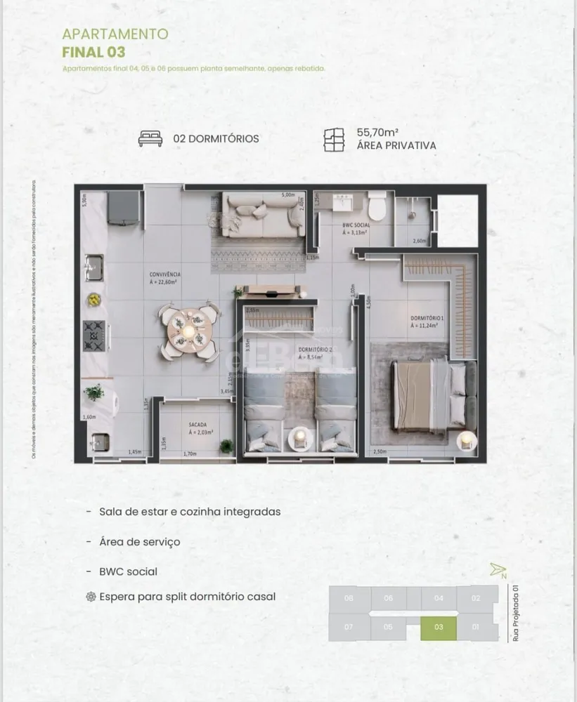 Apartamento, 3 quartos, 73 m² - Foto 10