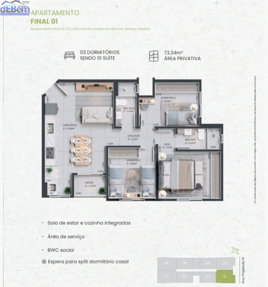 Apartamento, 2 quartos, 55 m² - Foto 6