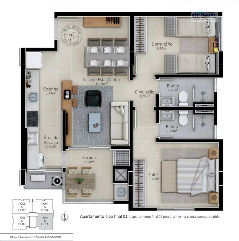 Apartamento, 2 quartos, 70 m² - Foto 11