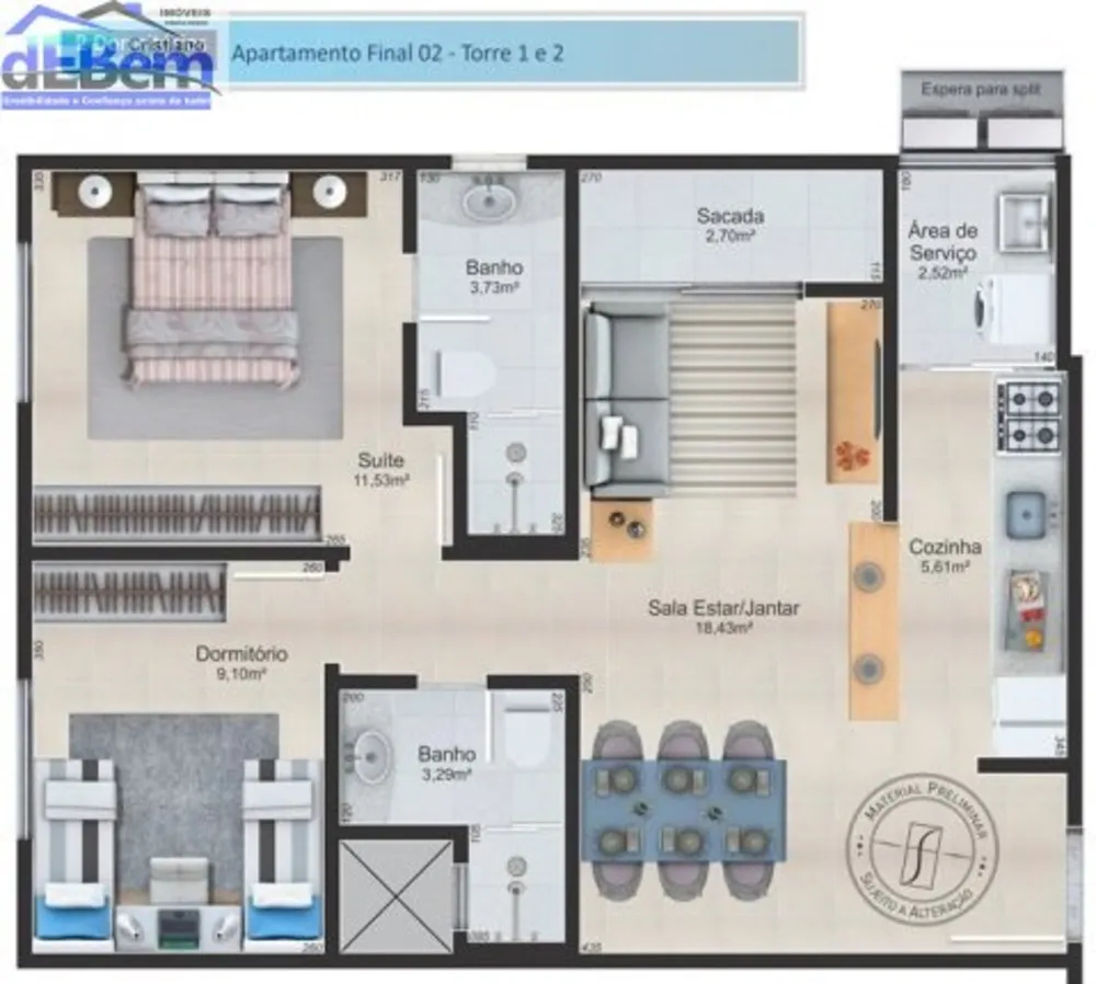Apartamento, 2 quartos, 69 m² - Foto 15