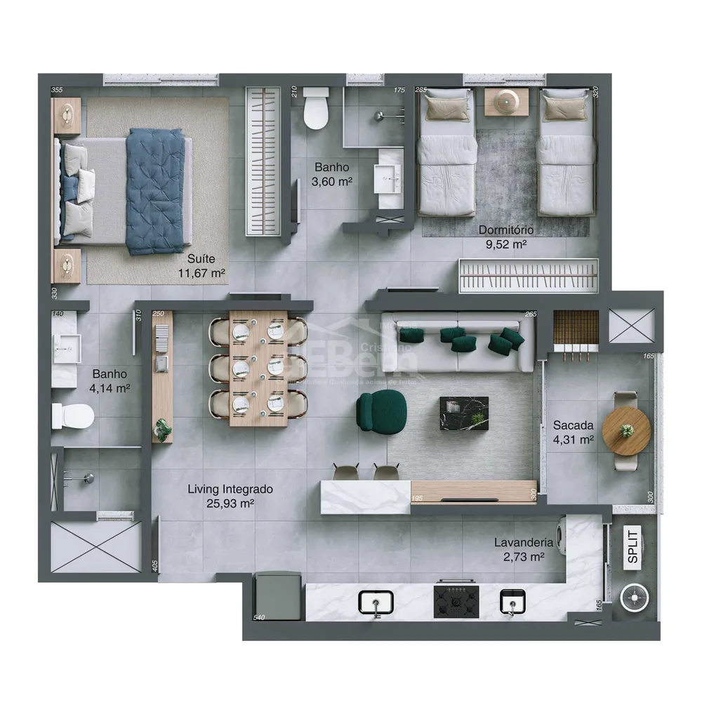 Apartamento, 2 quartos, 7654 m² - Foto 12
