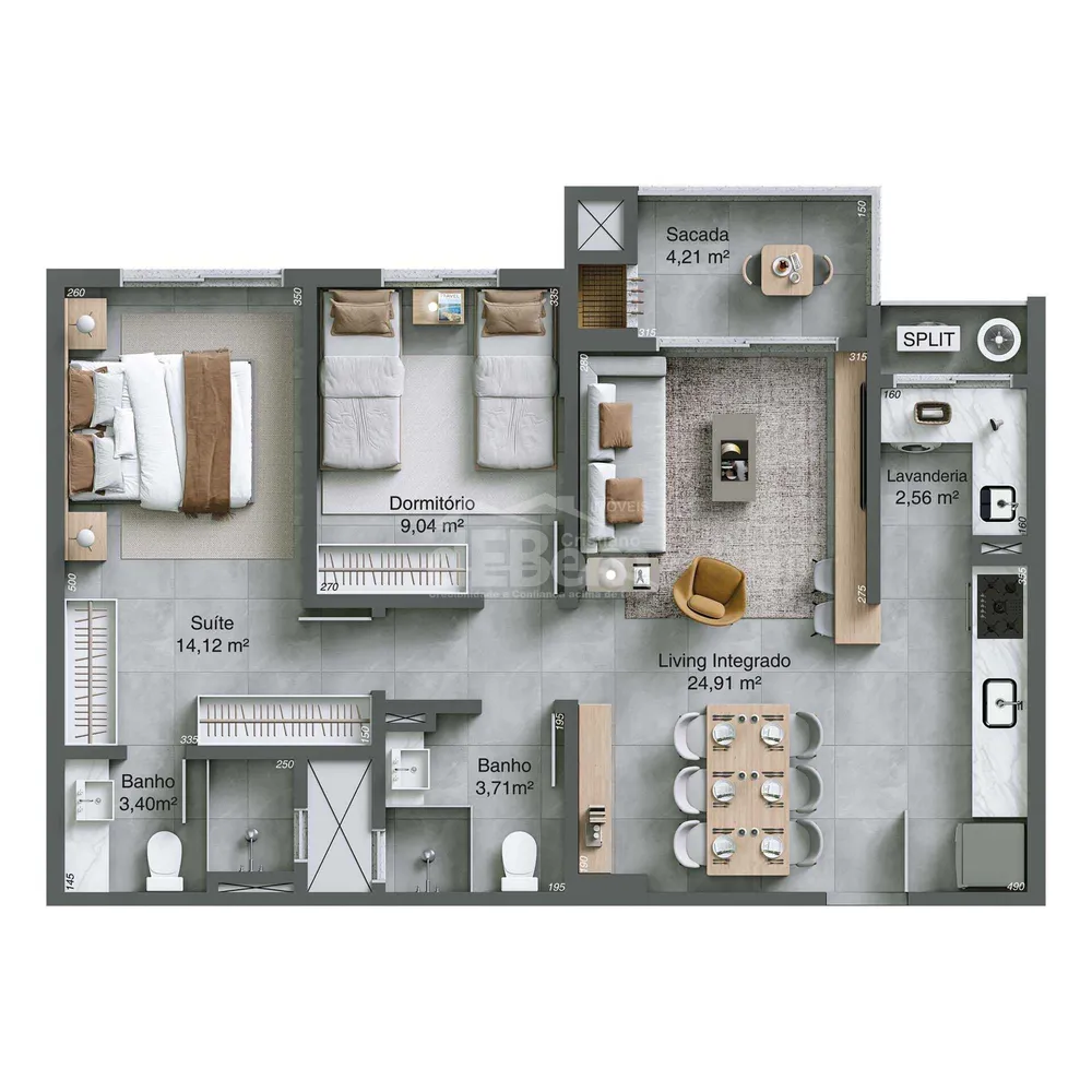 Apartamento, 2 quartos, 7654 m² - Foto 13