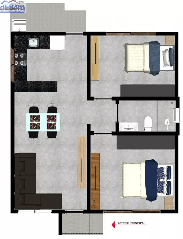 Casa, 2 quartos, 16 m² - Foto 3