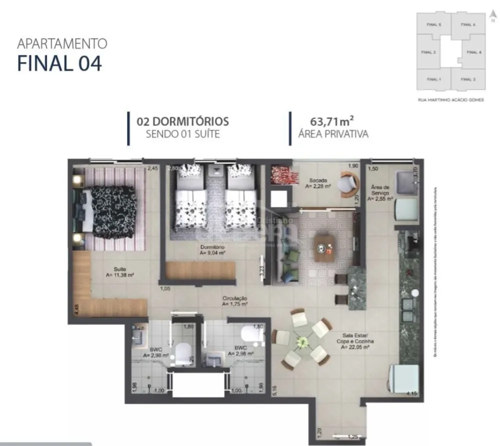 Apartamento, 2 quartos, 63 m² - Foto 16