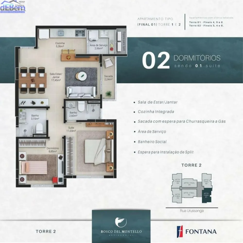 Apartamento, 2 quartos, 66 m² - Foto 6