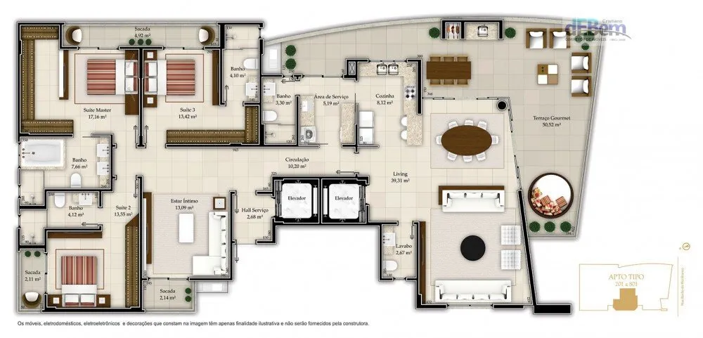 Apartamento, 3 quartos, 215 m² - Foto 4