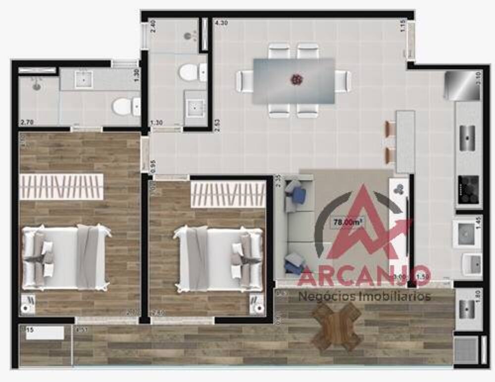 Cobertura à venda com 3 quartos, 174m² - Foto 6