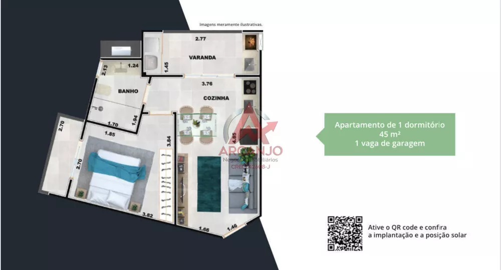 Apartamento, 1 quarto, 35 m² - Foto 4