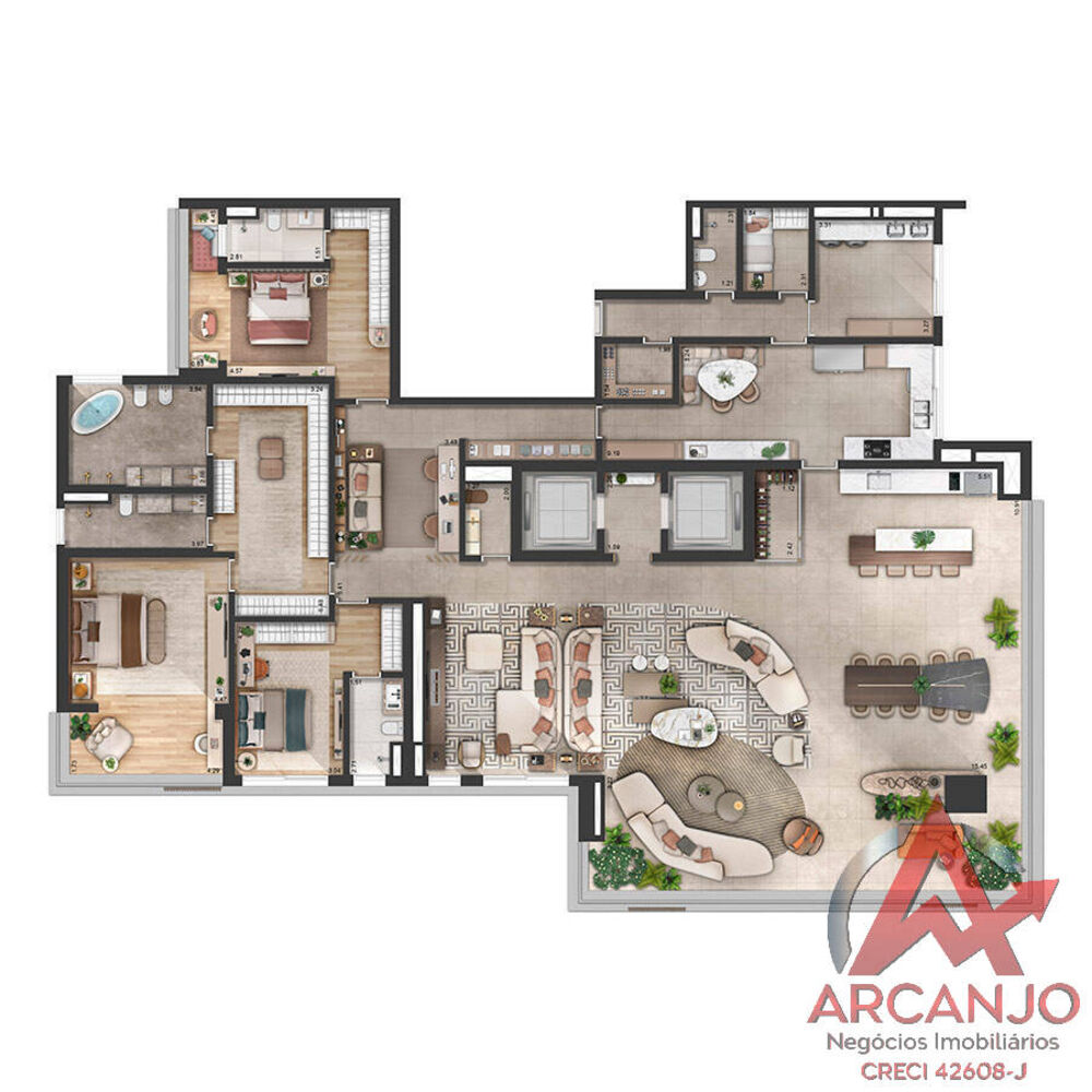 Apartamento, 4 quartos, 420 m² - Foto 2