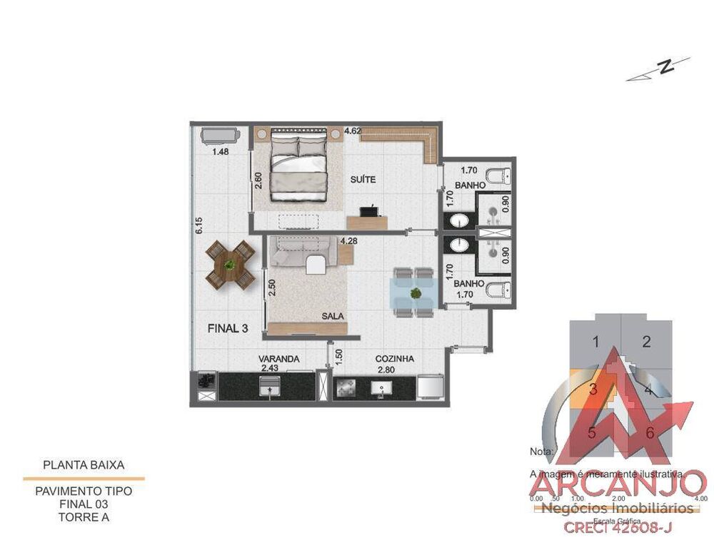 Apartamento, 2 quartos, 106 m² - Foto 6