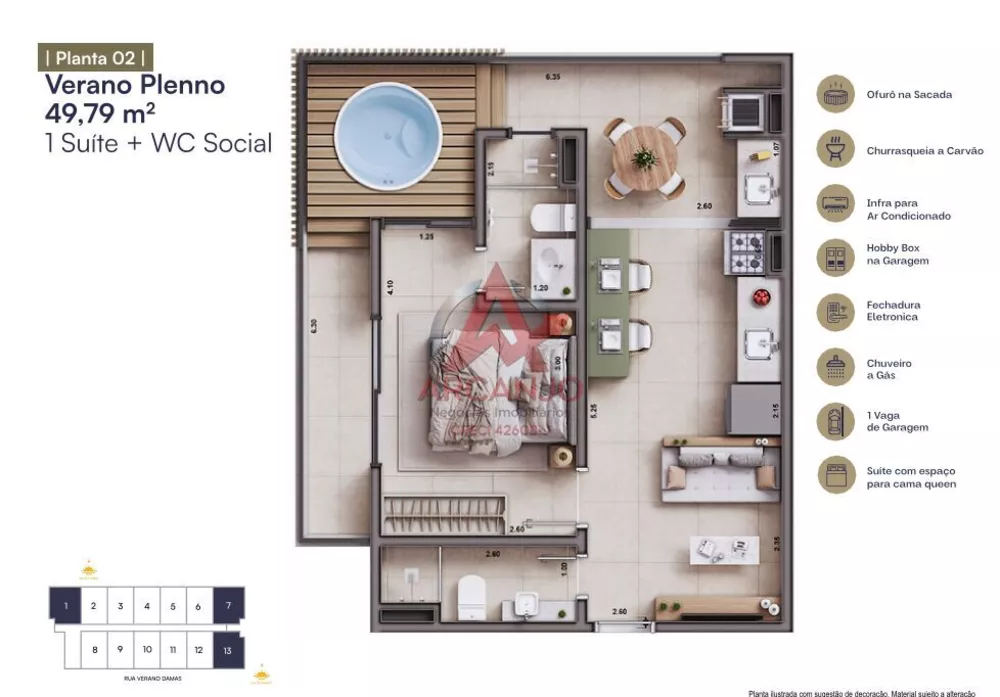 Apartamento, 1 quarto, 42 m² - Foto 1