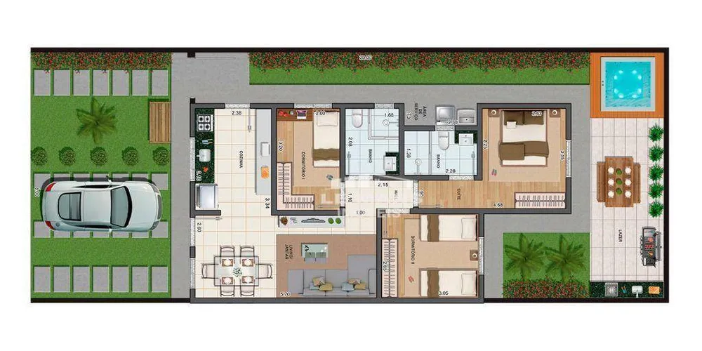 Casa de Condomínio, 2 quartos - Foto 3