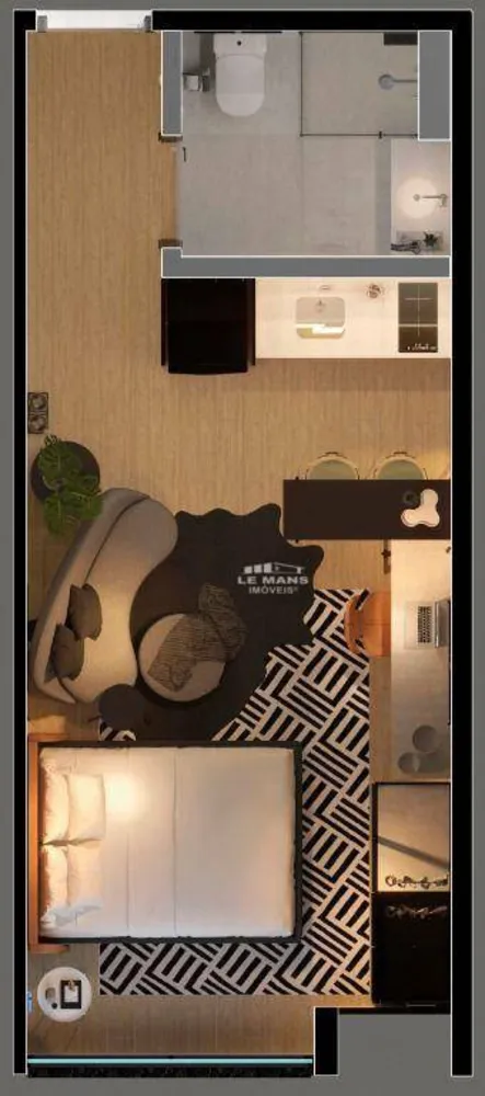 Apartamento, 1 quarto, 25 m² - Foto 2