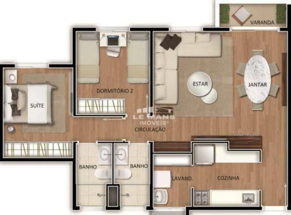 Apartamento, 3 quartos, 66 m² - Foto 10
